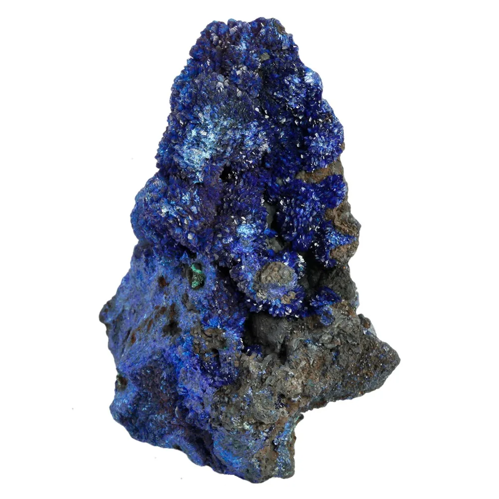 

TUMBEELLUWA Natural Blue Azurite Cluster Druzy,Crystal Mineral Specimen,Figurine Sculpture Gem Stone