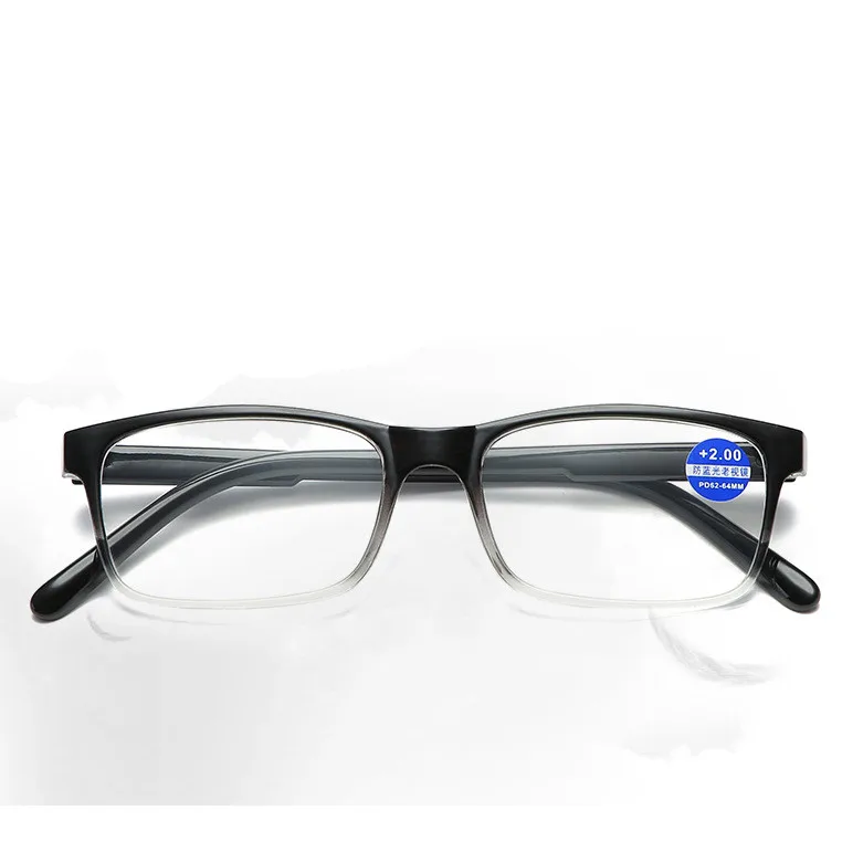 Higodoy Модные женские пластиковые очки для чтения винтажные квадратные анти-Blu-Ray очки по рецепту