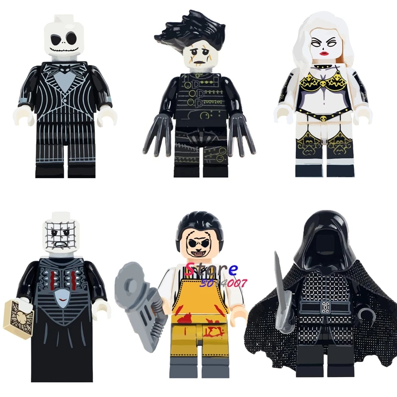 

Single The Horror Halloween Theme Film Movie Texas Chainsaw Horror Jack Skellington building blocks brick toys for children kits