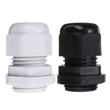 1 шт. 20 мм кабель сжатия вводы черный/белый Водонепроницаемый IP68 M20 ТРС сальника