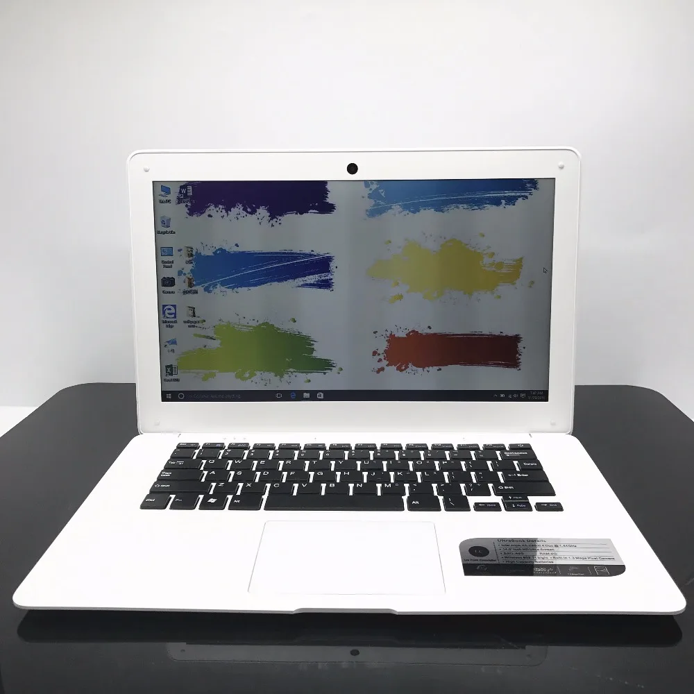 Windows10 14inch Laptop Computer Tablet Qual Core In-tel Atom X5-Z8300 4G 64G SSD Wifi Webcam 1.44GHz PC Ultrabook