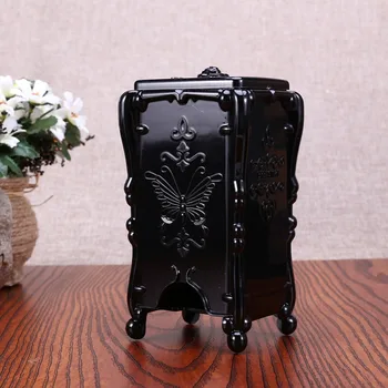 

Storage Box Acrylic Multifunctional Round Qtip Storage Box Container Cosmetic Makeup Cotton Pad Organizer Jewelry Holder Candy