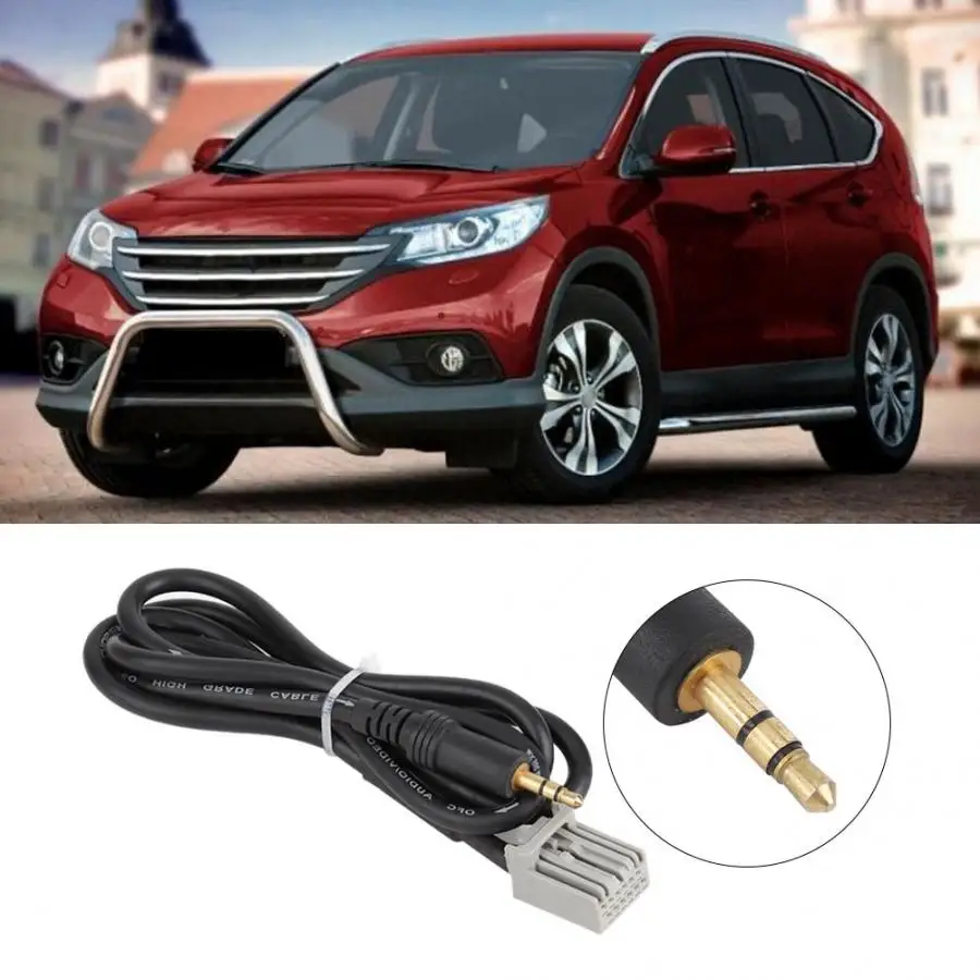 Аудиокабель 3 5 мм для автомобиля GPS AUX адаптер Honda Civic 2006 2007 2008 2009 2010 2011 2012 2013 CRV Accord