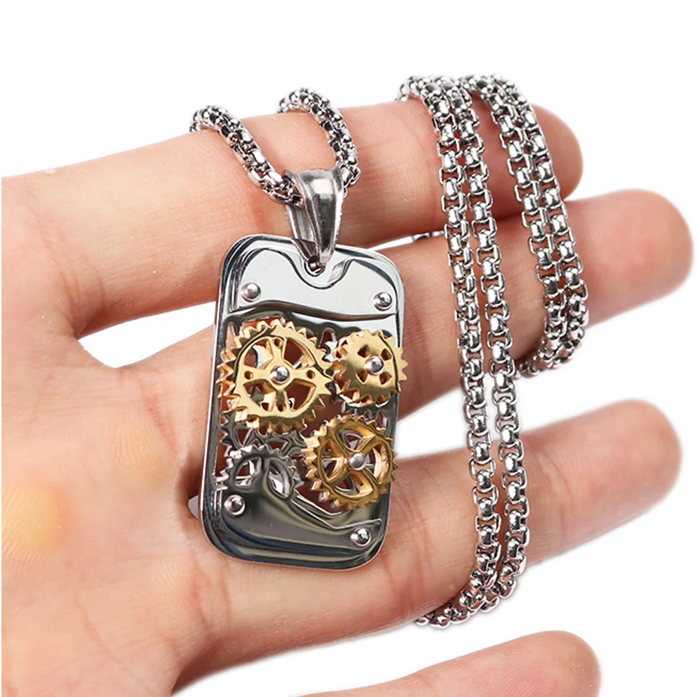 PeNeede Gear Spinner Pendant with 