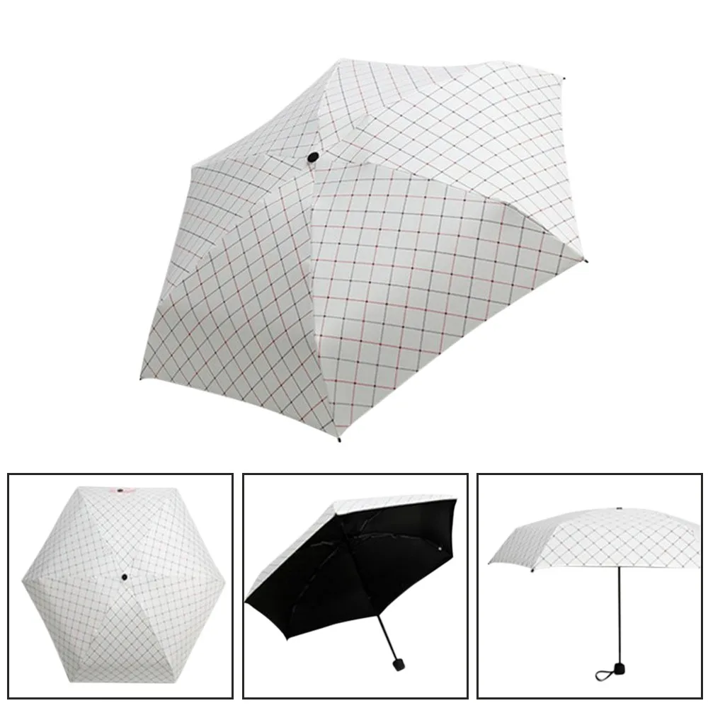Складной зонт от дождя для женщин подарок мини карманный 5 складной компактный Принцесса Анти УФ Зонт от дождя зонт от солнца водонепроницаемый Дорожный Чехол