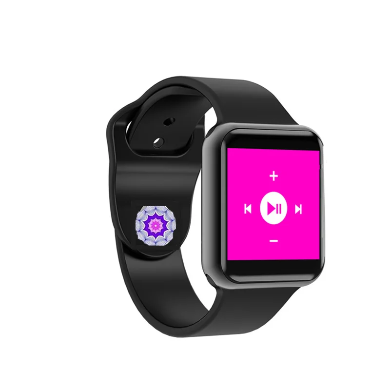 

Smart watch men 42mm size 1:1 Smart Watch series 4 Heart Rate Smartwatch with Red button Alloy case For iOS Android IWO 5 6
