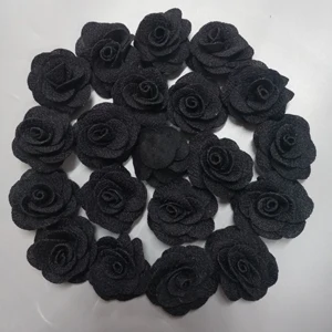 silk flower artificial & dried arrangements 10Pieces/Bag Size 4CM Fabric Rose Flower Handmade Cloth Flowers Hand DIY Material Wedding Bouquet Flower Hair Cloth Accessories flower fall artificial flora artificial & dried floral Artificial & Dried Flowers