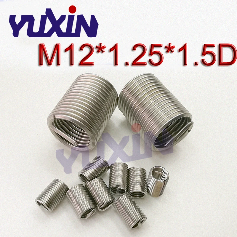 50 шт. втулка для проволоки M12 * 1 25 1.5D из нержавеющей стали A2. винтов Helicoil. |