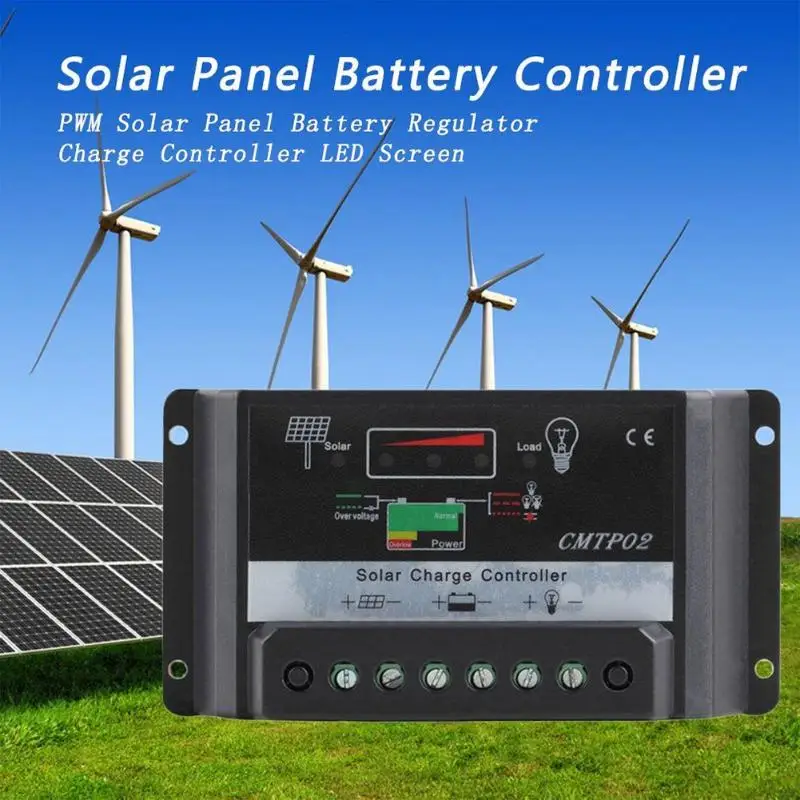 

Solar Charge Regulator Timer 30A 12/24V Solar Panels Controller for street light solar home system Black