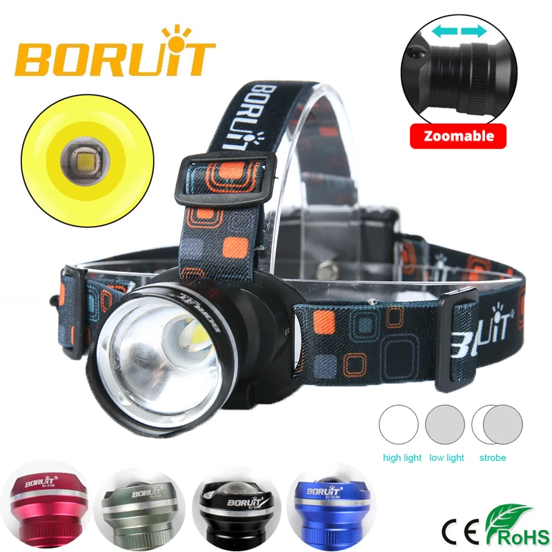 Zoomable CREE XM-L T6 LED Focus Headlight Head Lamp Waterproof 3 switch Mode New