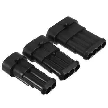 

15-Kits 2+3+4 Pins Way Car Auto Sealed Waterproof Electrical Wire Connector Plug