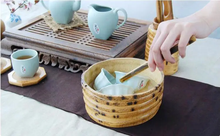 Старый корень бамбука для мытья чая морская резьба чайная церемония для хранения фруктов Чаша Блюдо для закусок