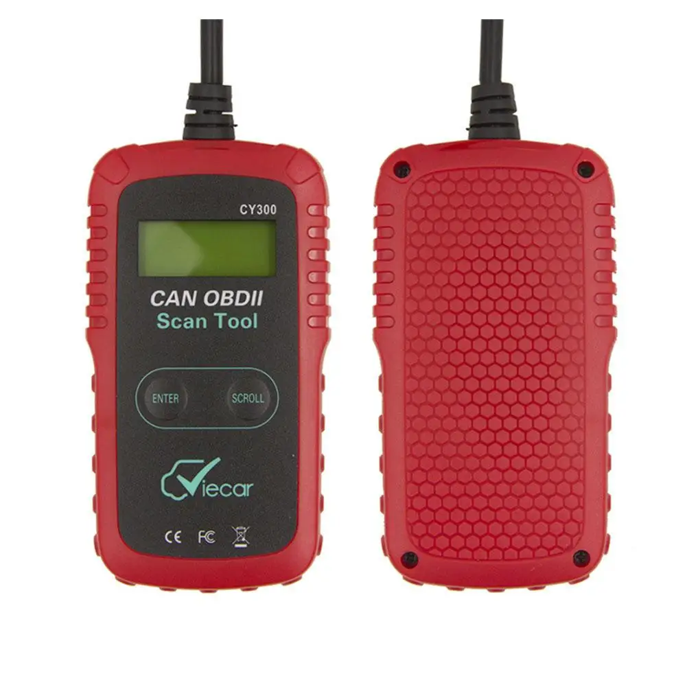 CY300 ELM327 OBD2 сканер VC300 OBD2 Диагностический Интерфейс инструмент fpr SAE J1850 протокол CY-300 OBDII Инструменты для ремонта автомобилей - Цвет: Red black