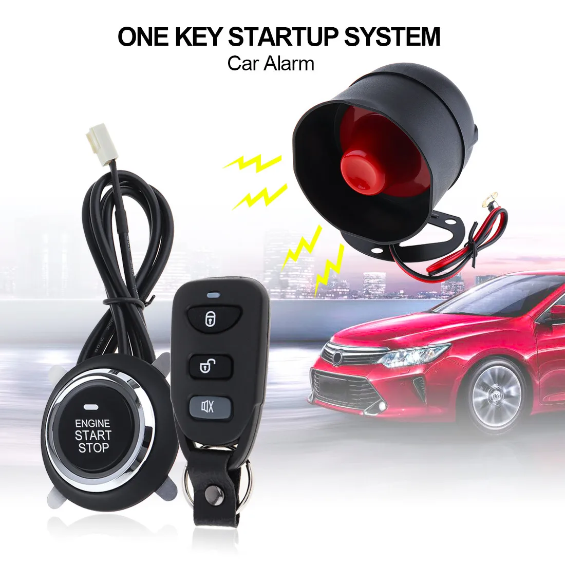 Buy Universal Car Alarm Security System Remote Control