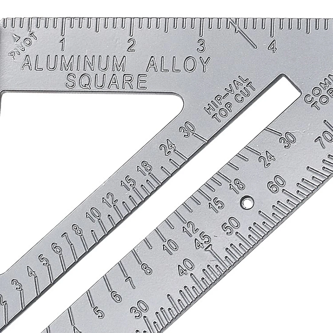 Квадратный транспортир, алюминиевый сплав, Торцовочная рама, три-квадратные линии, стропильная пила, руководство по измерению дюймов, плотник, линейка, Прямая поставка