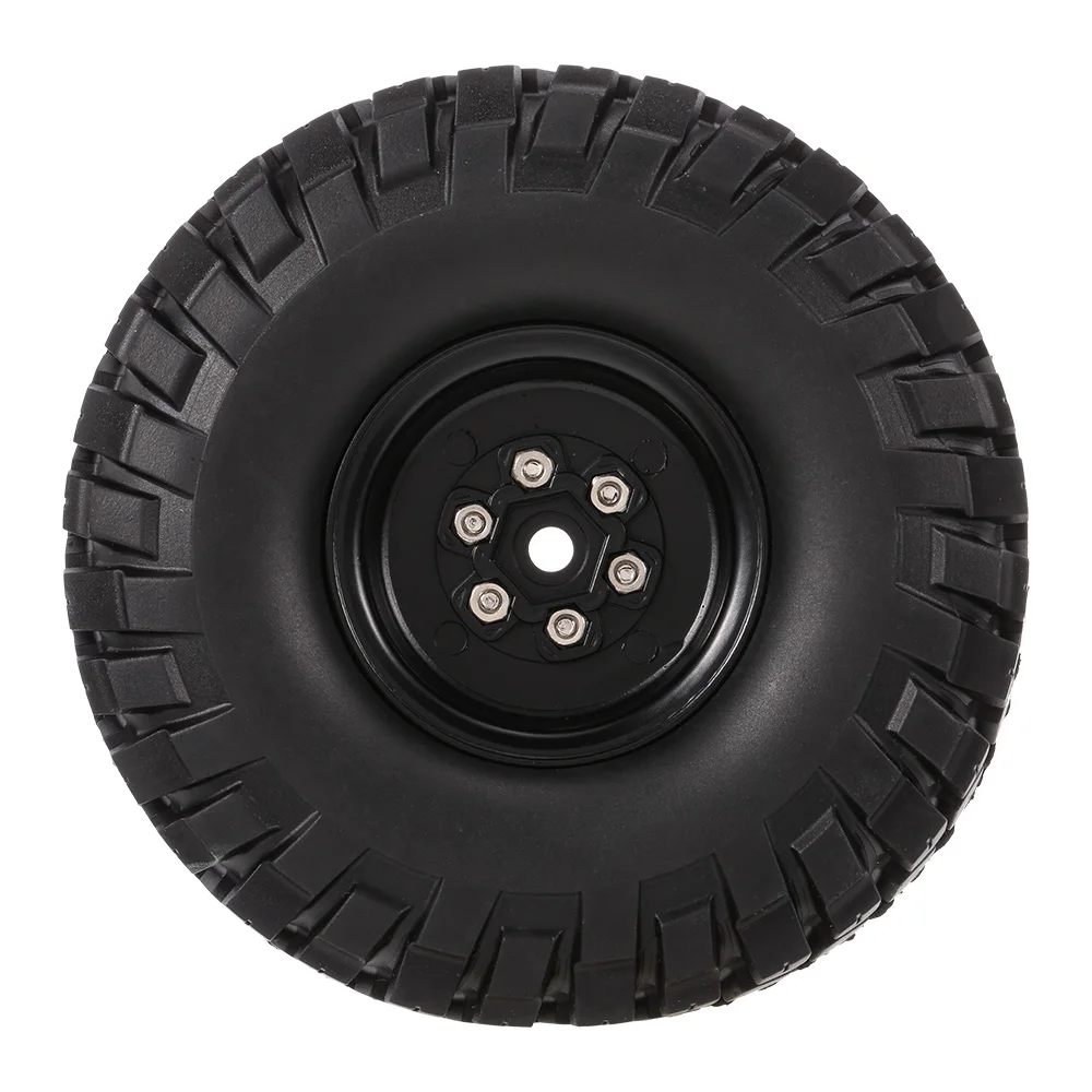 

4pcs 6020+618BK RC Tires 115mm 1.9'' Rim Rubber Tyre Tire Wheel for RC Car 1/10 HSP HPI Traxxas TRX-4 SCX10 RC4 D90 Crawler