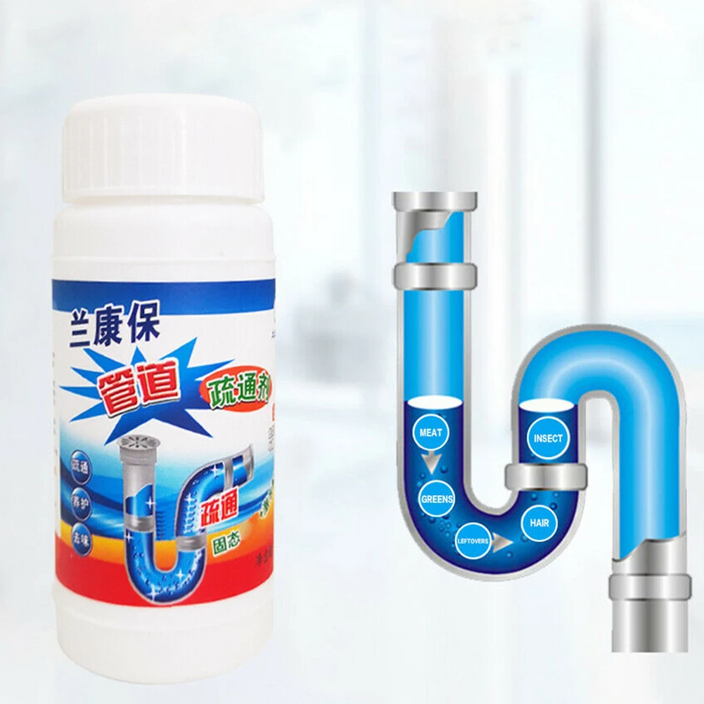 

Toilet Cleaner Agent Household Powerful Drain Deodorization Sterilization Pipe Dredging Sink Home Kitchen Quick Foam Residue