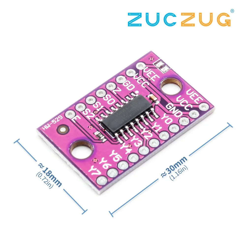 74HC4051 8 канальный Mux CJMCU 4051 аналоговый мультиплексор модуль|Интегральные схемы| |