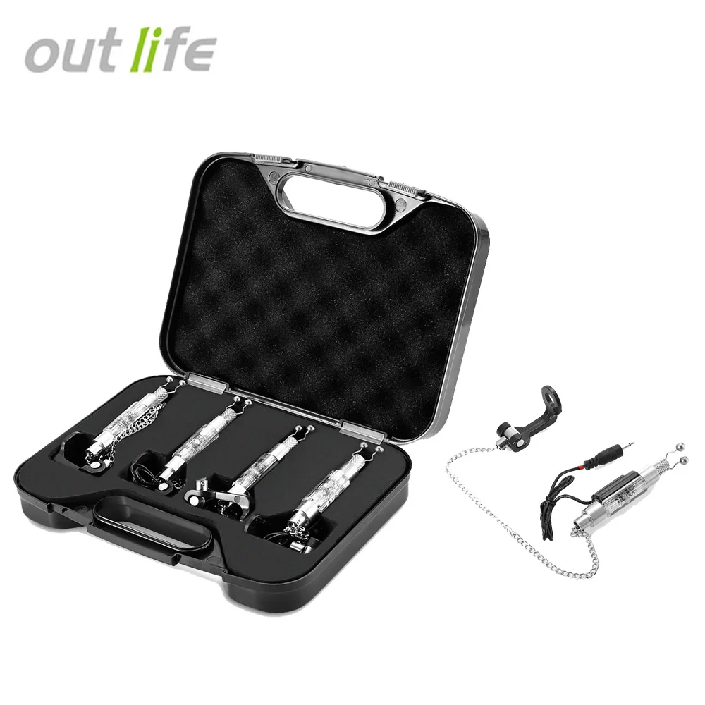 Outlife JY SW 10 4 шт./компл. светодиодный сигнализатор для ловли рыбы оповещение о укусе