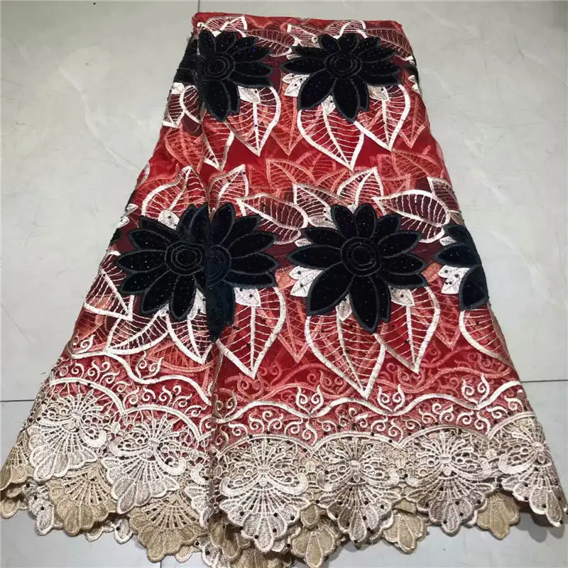

ZQJ!2019 New Arrival Embroidery Net African Lace Fabric Organza Fo Wedding Clothing Dress High Quality French lace ! J60501