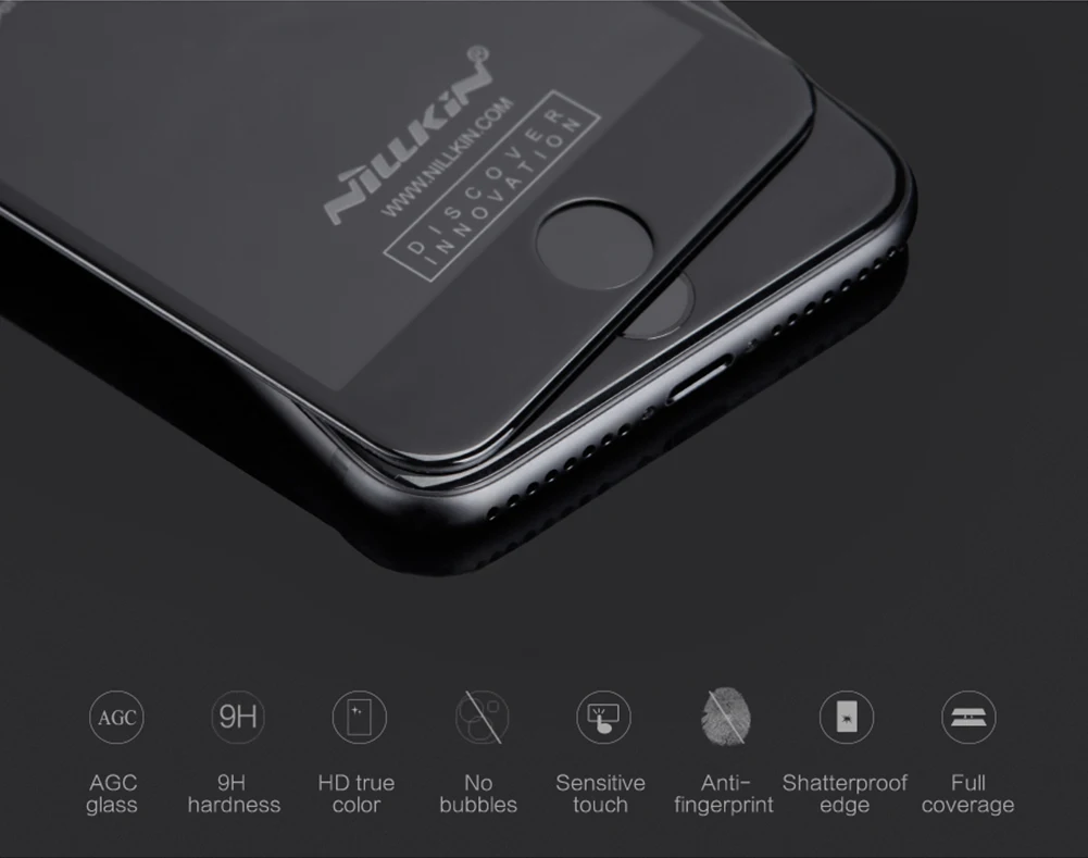 Nillkin 3D стекло для Apple iPhone 7 Plus 8 изогнутый полный экран Защита от взрыва пленка CP + Max