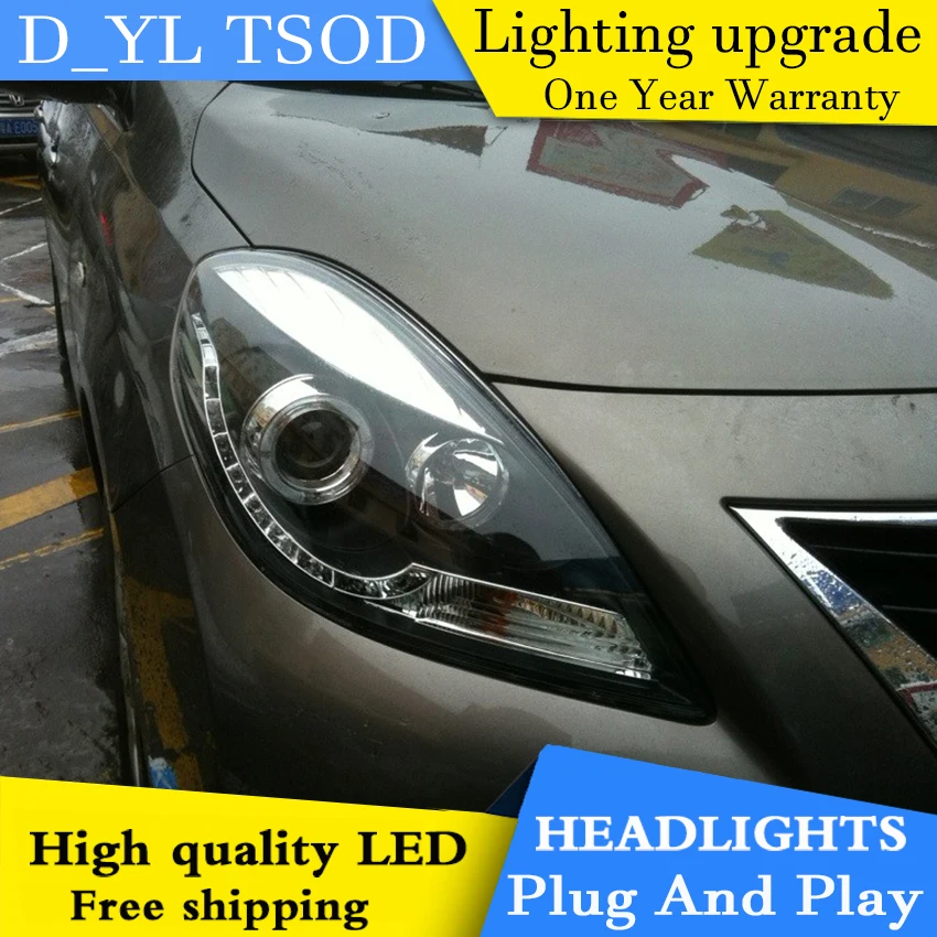 Автомобильная фара DY_L для Nissan Sunny 2011 светодиодный ные фары DRL H7/D2H HID Ксеноновые