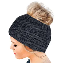 Новые модные женские трикотажные повязки зимние теплые головные повязки широкие аксессуары для волос шапка Se25 40