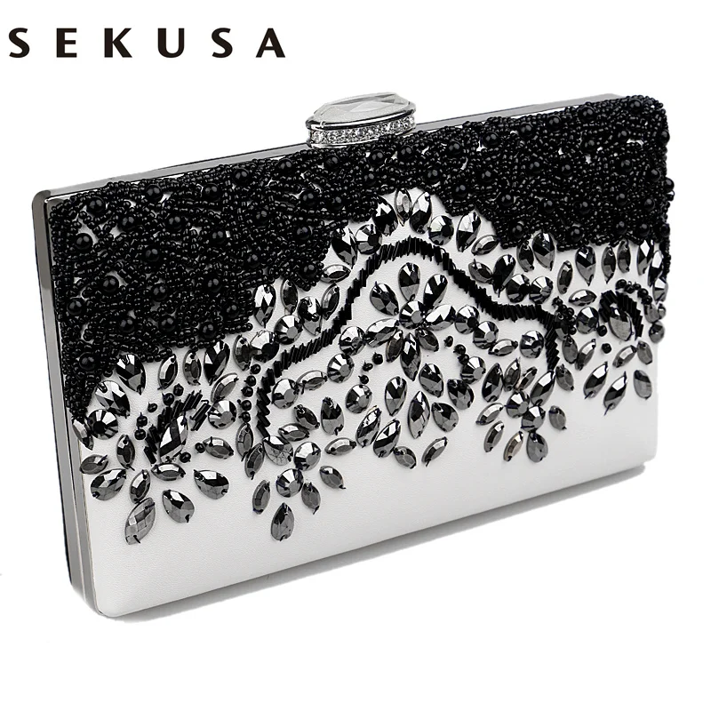 Prix pour Pu Femmes Messager Épaule de La Chaîne Sacs À Main Perlés À La Main Style Métal Diamants de Soirée Sacs En Cuir Sac À Main De Mode Sacs Prix pour Pu Femmes Messager Épaule de La Chaîne Sacs À Main Perlés À La Main Style Métal Diamants de Soirée Sacs En Cuir Sac À Main De Mode Sacs