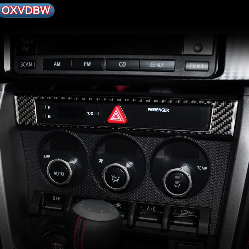 Car Accessories Interior Carbon Fiber Center Control Frame
