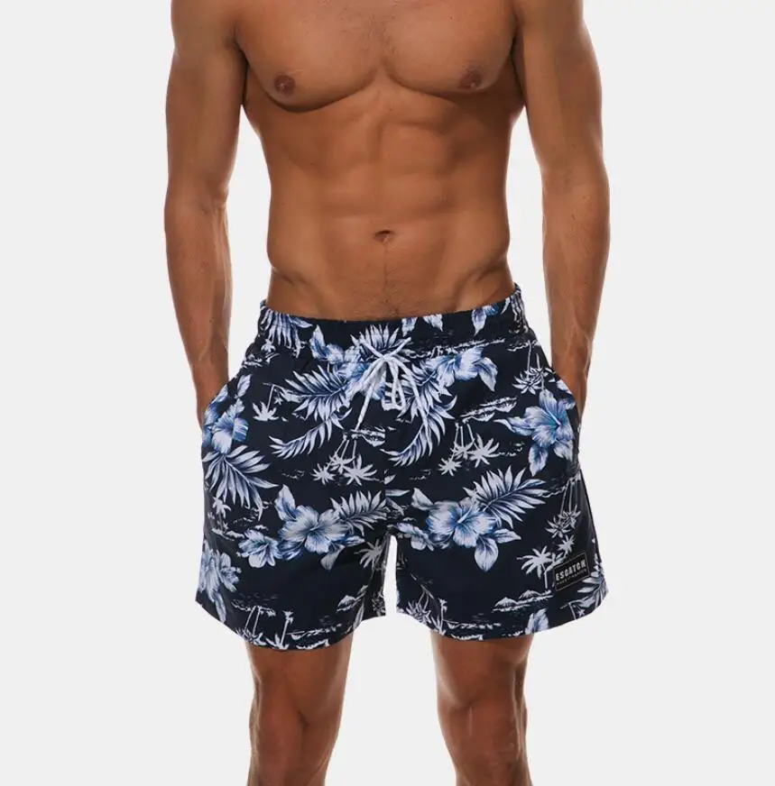 Летние Для мужчин s быстросохнущая пляжные шорты пляжные купальные шорты; плавки для мальчиков Для мужчин 6 видов цветов