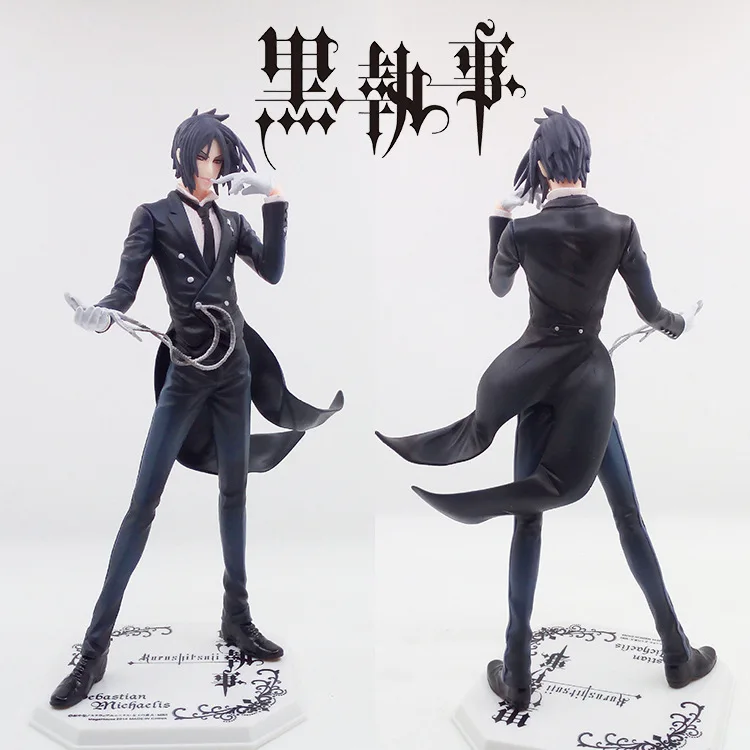Negro mayordomo Sebastián Michaelis figura 20 cm Anime japonés Kuroshitsuji Pvc Bandai figuras Juguetes niños Juguetes calientes para niños Negro mayordomo Sebastián Michaelis figura 20 cm Anime japonés Kuroshitsuji Pvc Bandai figuras Juguetes niños Juguetes calientes para niños