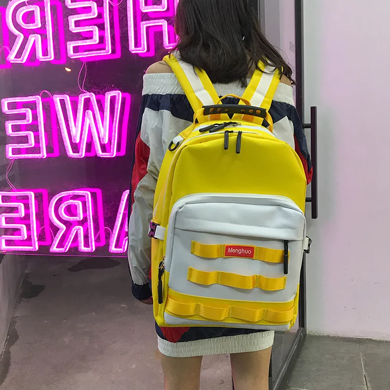 Classic Backpack for Teenage Girl Boys Mochila Feminina Women School Backpacks Men Nylon Waterproof Casual Laptop Bagpack Female (62)