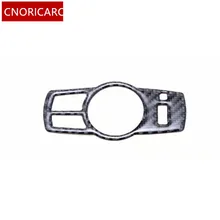 CNORICARC In fibra di Carbonio Faro interruttore cornice decorativa copertura trim Per BMW X3 F25 F26 X4 7 serie accessori Auto interni
