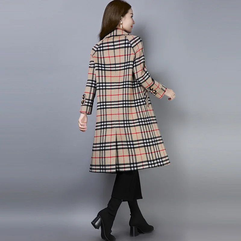 Manteau Femmes À Double Cachemire camel Mince Face 2018 Cashmere100 Boutonnage La Gray Pur Hiver En De Laine Automne Nouveau Mode Main SxnqwFw8v