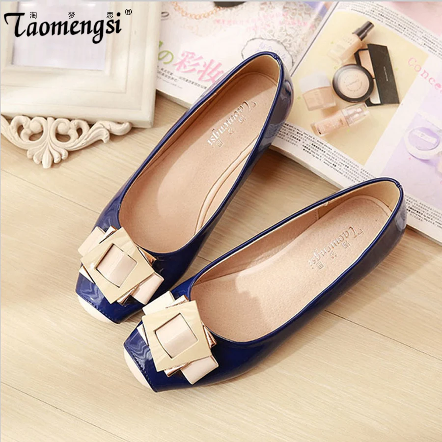 Fashion cute square toe women flats ballet flat shoes womanin Women's