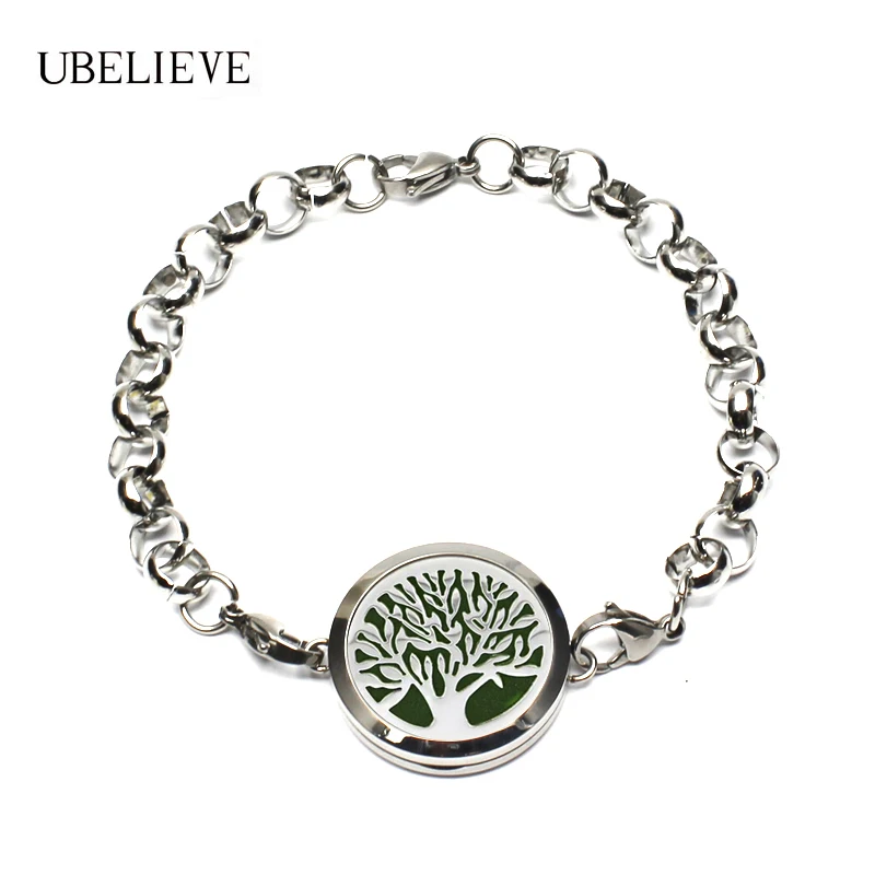 Buy 2017 Fashion 30mm Stainless Steel Perfume Locket Bracelet Aromatherapy