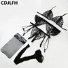CDJLFH 4pc set Women Intimate Sleepwear Robe Sexy Lingerie Costume Night Gown Erotic Underwear ► Photo 1/4