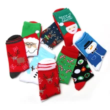 1 пара модные унисекс Рождество Для женщин Для мужчин носок Теплые зимние носки милые Снежинка олень удобные носки Рождественский подарок