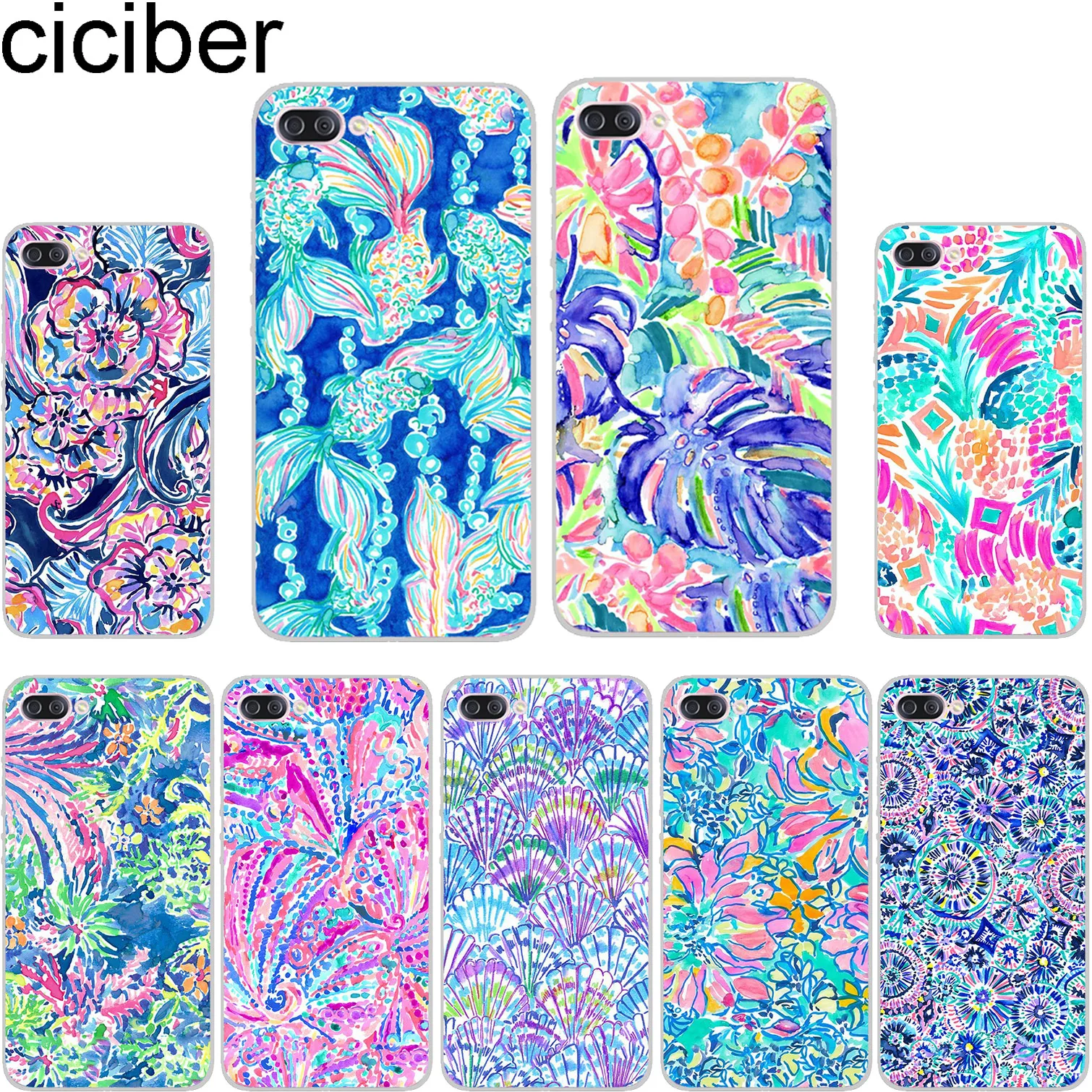 

ciciber Lilly Pulitzer For ASUS ZenFone 5 4 3 3S Max Pro Plus Laser Deluxe Selfie Z Q Lite Soft Cover Clear TPU Phones Cases