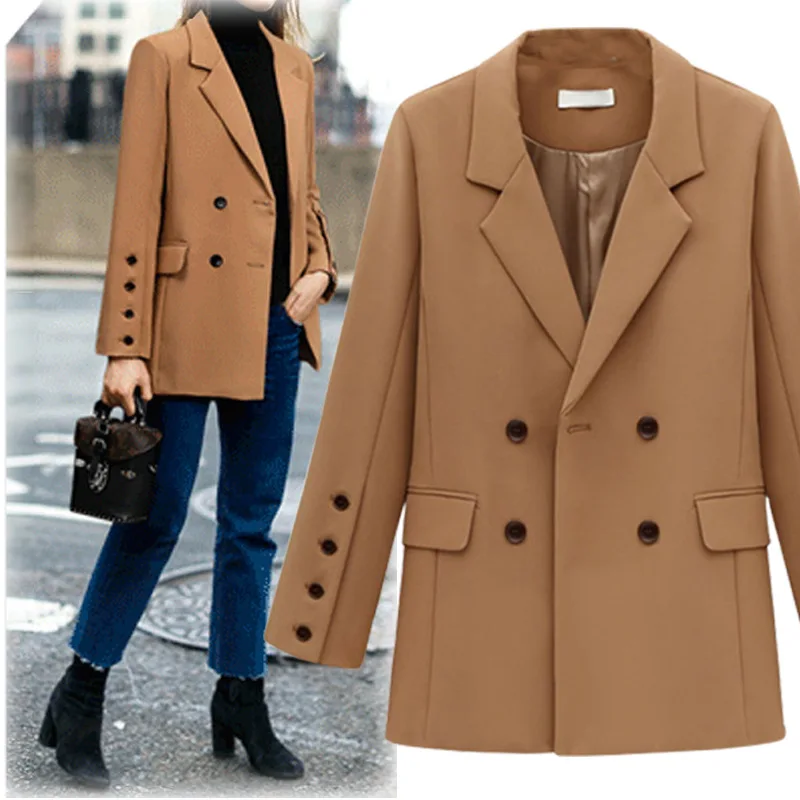 Vogue New Nice Autumn Women Fashion Cashmere Blazer Long Sleeve