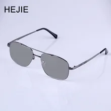 HEJIE Homens Photochromic Óculos de Leitura de Metal Aro Completo Anti-risco de Revestimento de Lente de Dioptria + 0.25 + 0.75 + 1.0 + 1.25 + 1.5 + 1.75 a + 4.0 Y2256