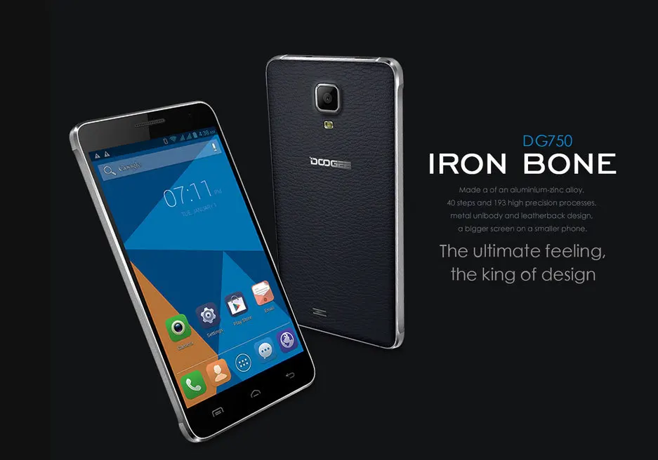 Оригинальный защитный чехол для аккумулятора Doogee DG750 IRON BONE 4 7 ''MTK6592 Octa Core 960X540