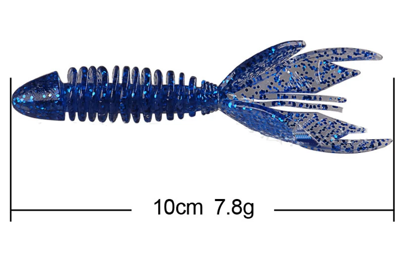 10 см, 7,8 г, мягкая пластиковая приманка для ловли рыбы, силиконовая искусственная приманка для бас-форель, щука, рыболовная приманка