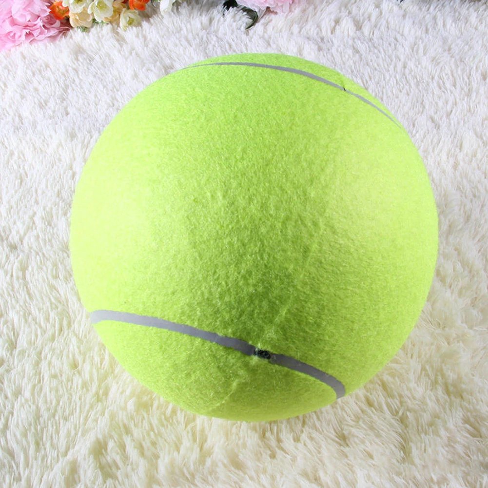 6,3/24 см диаметр собака теннисный мяч гигантский для домашних животных жевательная игрушка надувной открытый Теннисный мяч подписи Мега Jumbo игрушка для домашних животных поезд мяч