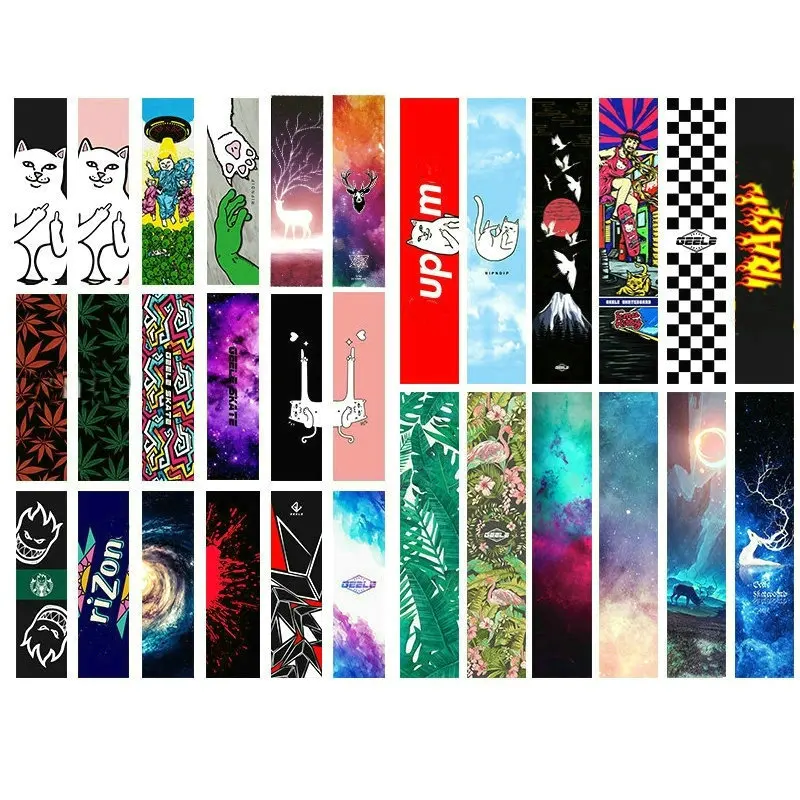 Goede Gratis Verzending 1 st 84*23 cm Skateboard Grip Tape PVC amp; Silicon Grafische Skateboard Schuurpapier Mini Longboard Dek griptapes Zand Papier