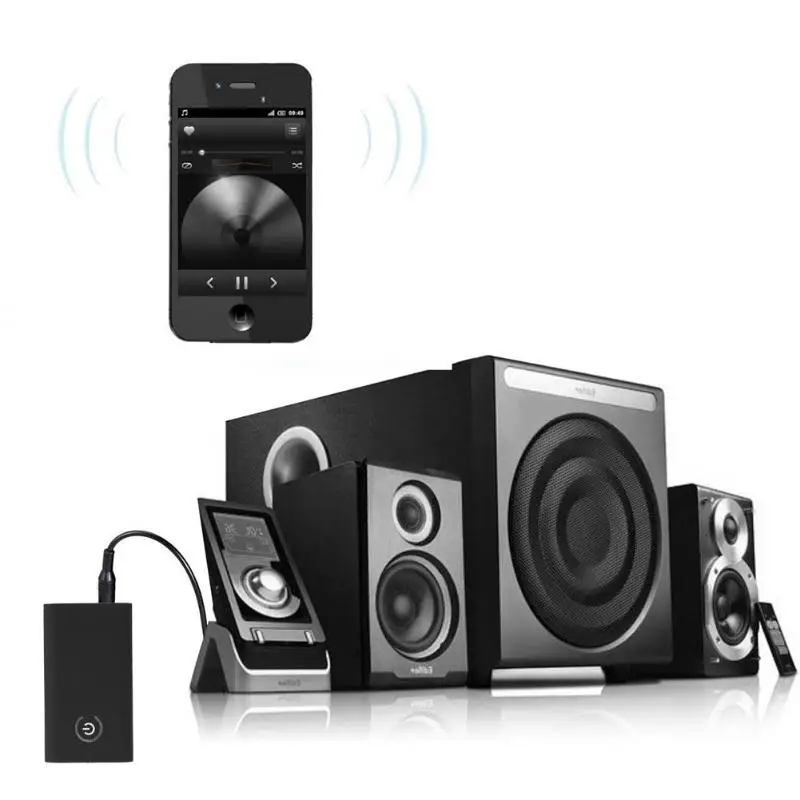 Univeral 2 в 1 беспроводной Bluetooth аудио приемник передатчик стерео аудио перезаряжаемый адаптер с 3,5 мм AUX in/Out