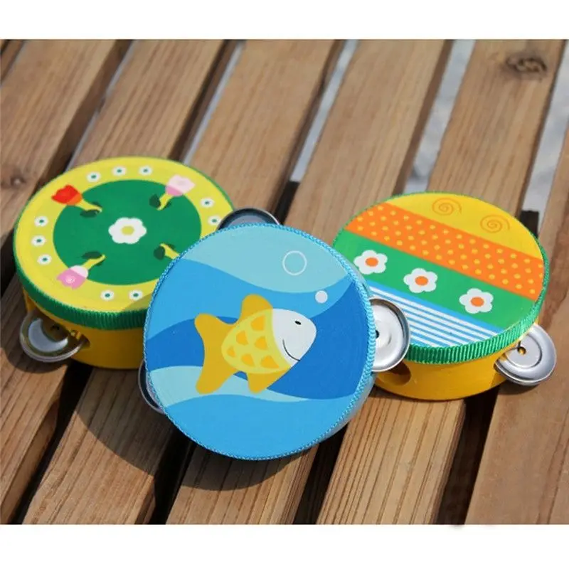 Музыкальный Тамбурин для новорожденных малышей детей инструмент обучения