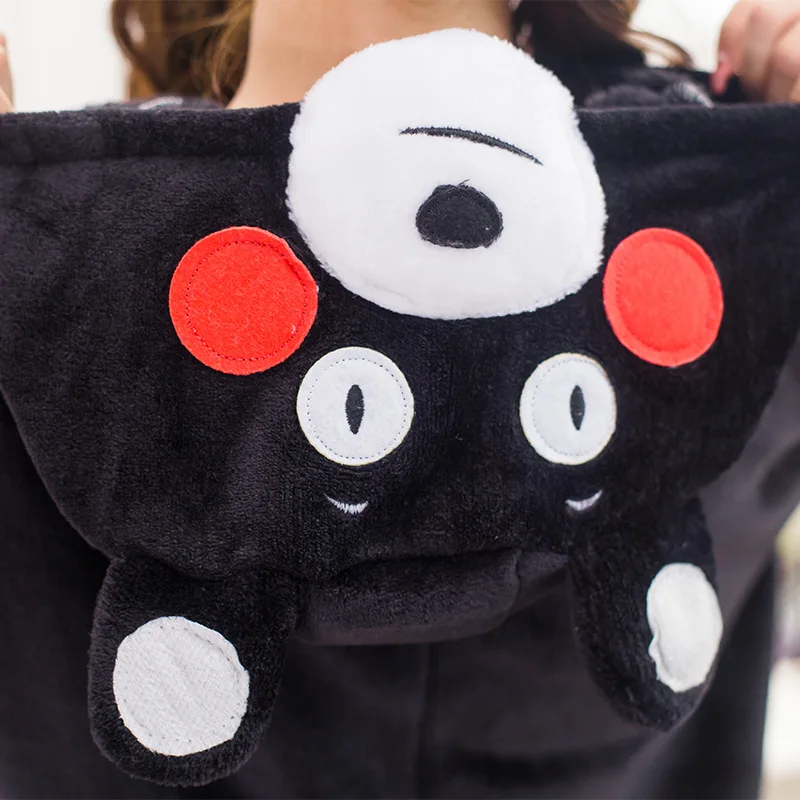 

New Adult Child Flannel Cosplay Costume Kumamon Bear Onesie Costumes For Unisex Create Dance Fancy Pajama Halloween Party