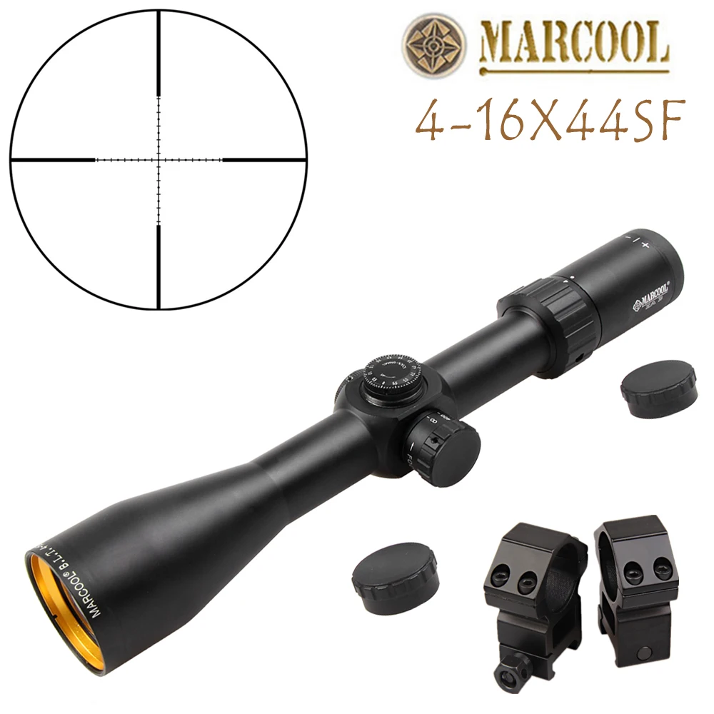 Новый Aim оптический прицел MARCOOL 4-16X44S Riflescope открытый охотничья Оптика прицел для airgun airsoft rifle аксессуары для снайперов