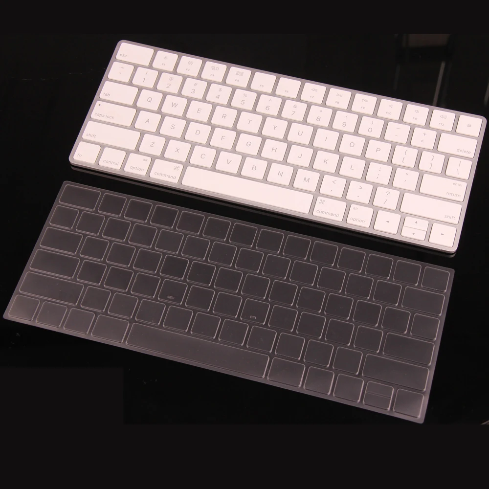 

Clear TPU Waterproof Laptop Keyboard Cover Skin, XSKN Protective Film for Apple Magic Keyboard Wireless Bluetooth Keyboard